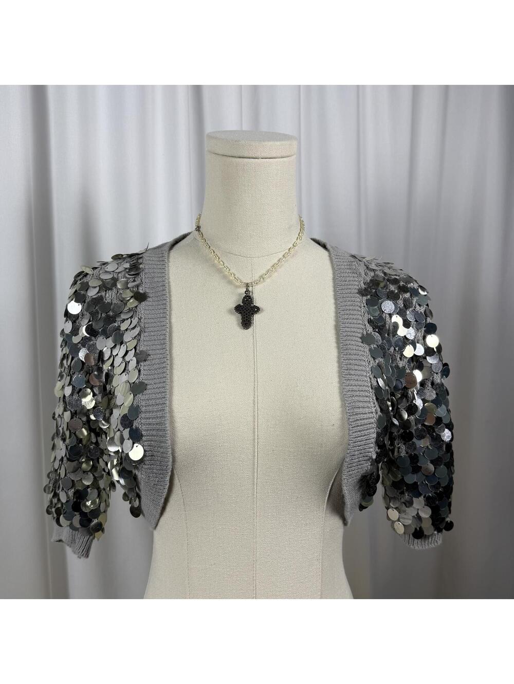 y2k sequin bolero